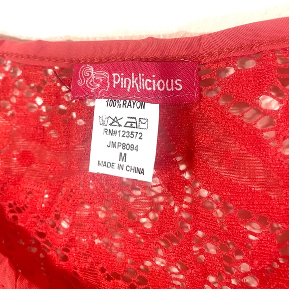 Coral Sleeveless scoop neck lace detail zip front gartered waist romper, NEW! - Picture 13 of 16